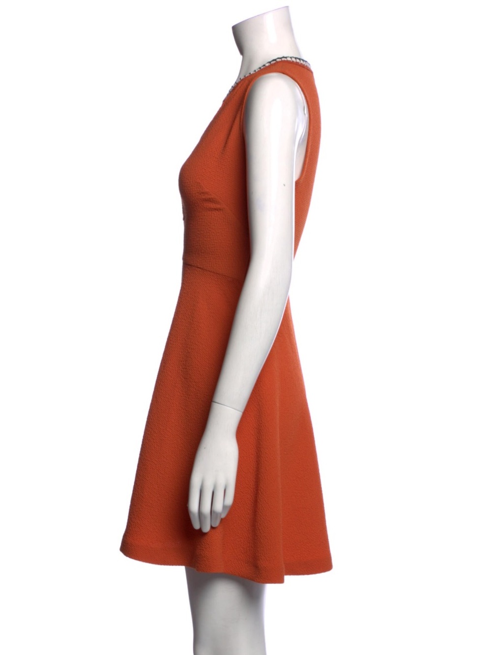 Sandro Orange Sleeveless A-Line Mini Dress - Picture 2 of 3